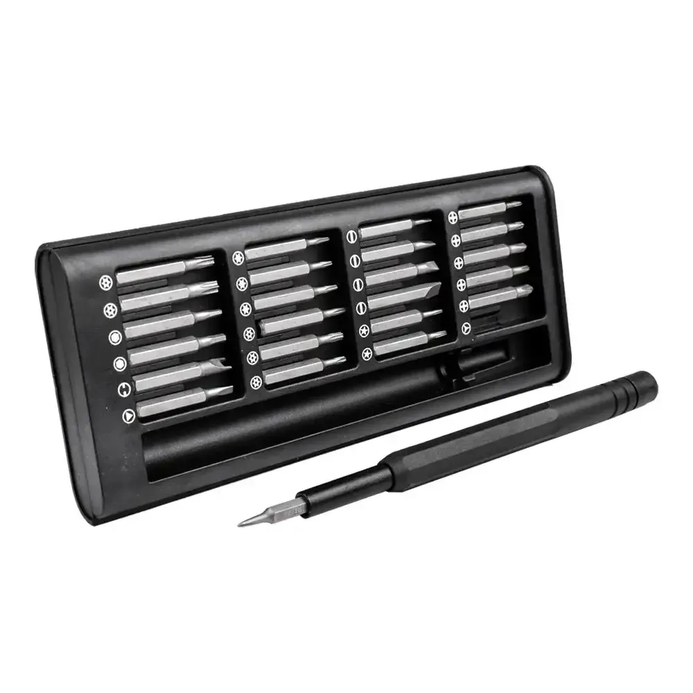 RTS Good Price Plastic Cover Multi Mobile Repair Tools 24PCS Screwdriver Bit Set Portable Hand Tool Mini Precision Screwdriver