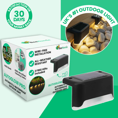 🎄 Solar Deck Lights, Automatically ON-OFF💡Buy 1 Get 1 Free