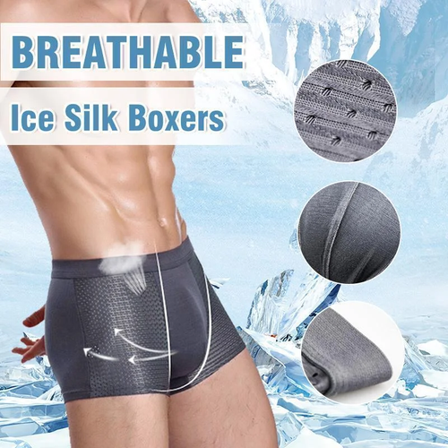 MJAA™- Men's Fashion New Ice Silk Modal Underwear (4pcs)