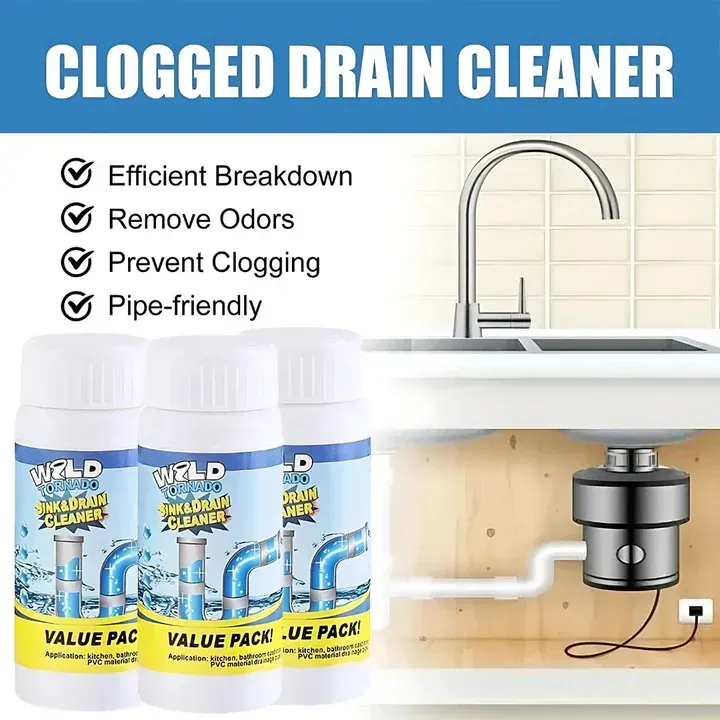 Buy two get one free: Sink and Drain Pipe Cleaning Powder