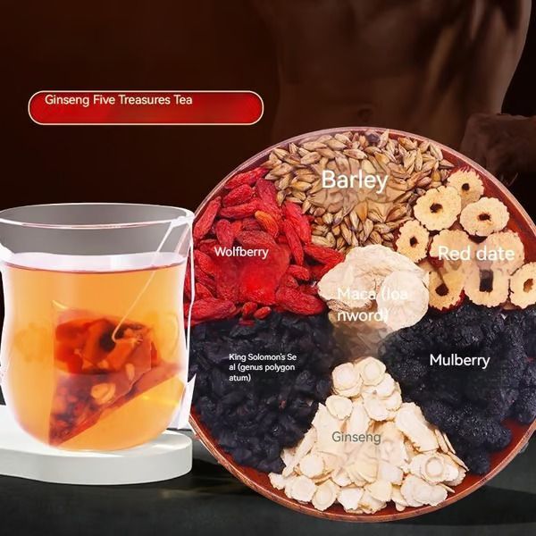 Last Day 49% OFF🔥Ginseng five Treasure Tea