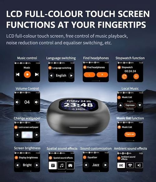 🔥 True Wireless Open Ear Earbuds Bluetooth 5.4