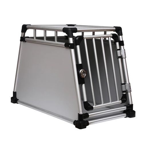 Trapezoid-shaped dog cage wear-resistant aluminum alloy pet crate easy to clean pet kennel