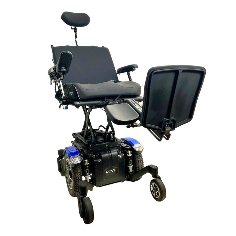 Like-New 2021 Rovi X3 Power Wheelchair | 19 x 17 inch Seat | Seat Elevate, Toggle Switch  travel mobility scooter USA