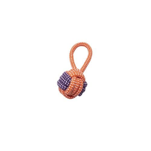 Bud'z Jouet de corde pour chien, pomme de touline avec boucle orange et mauve