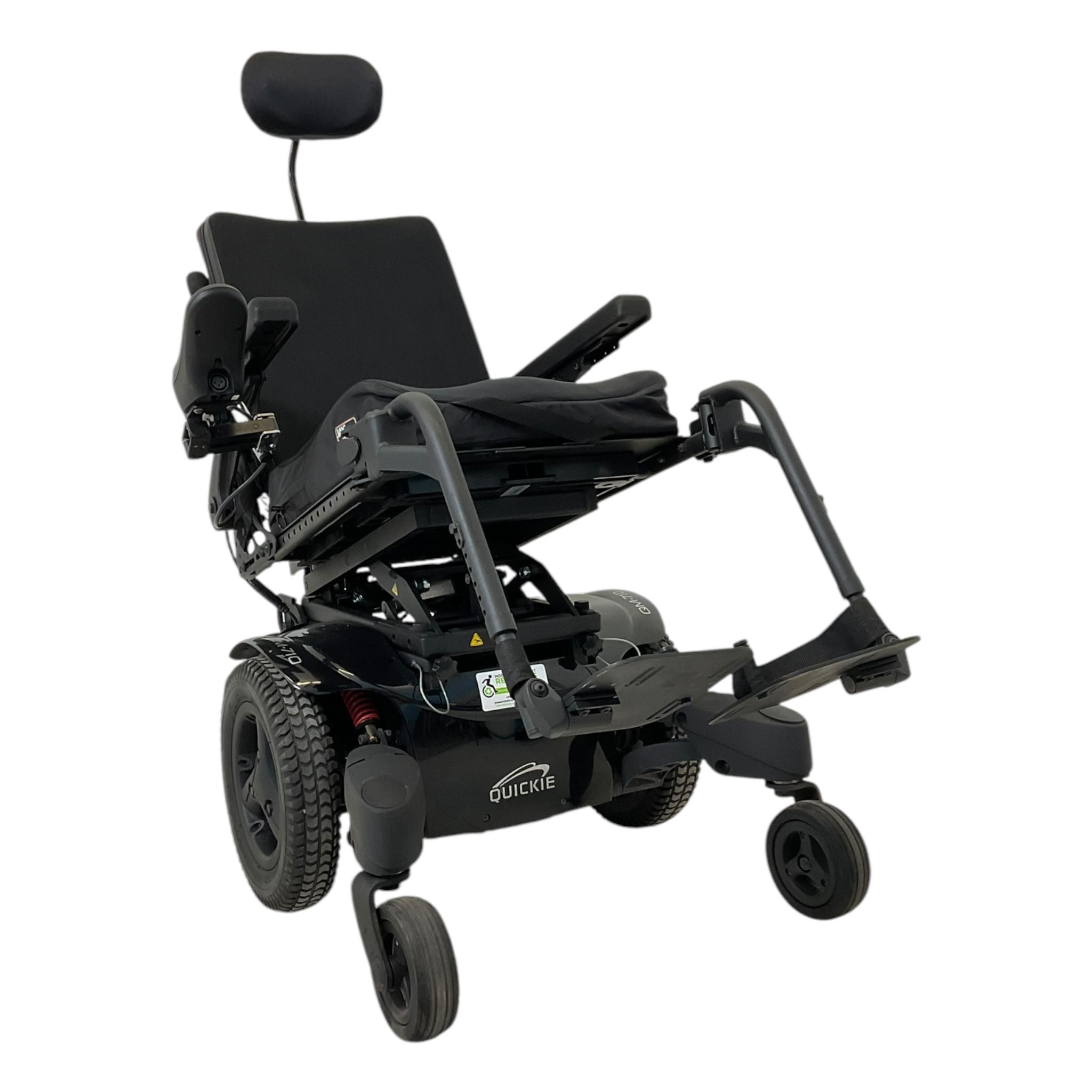 Sunrise Medical Quickie QM-710 Power Chair with Tilt | 17 x 17 in Seat | Swing-Away Leg Rests  cost of mobility scooters USA