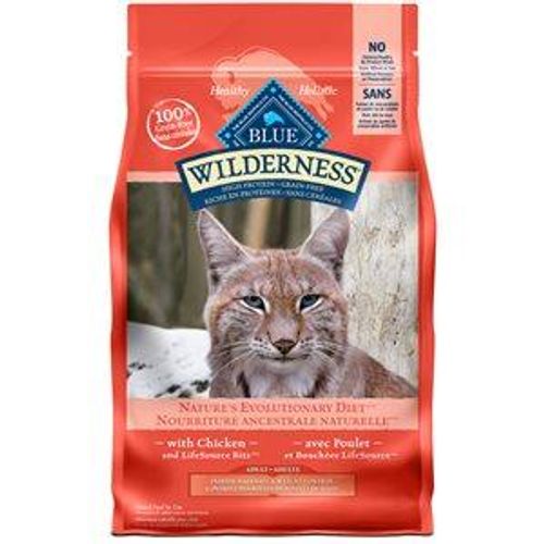 Blue Buffalo Wilderness nourriture pour chat d'intérieur contrôle des boules de poils et poids santé - haute teneur en protéines et sans céréales au poulet