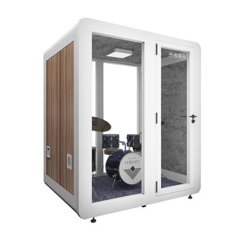 Factory custom modern design soundproof booth vocal recording studio booth with wheels meeting pods for office