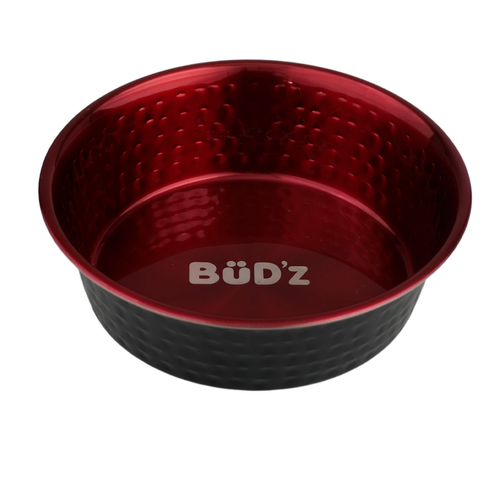 Bud'z Bol En Inox, Intérieur Martelé - Rouge