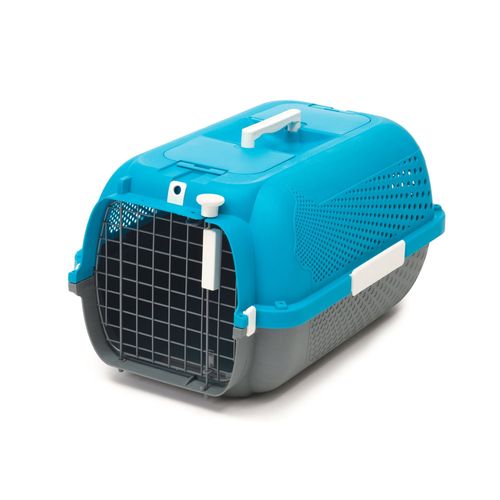 Cage de transport Catit pour chats, moyenne, turquoise