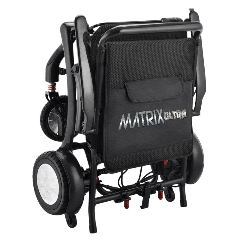 Matrix Ultra Lightweight Folding Electric Wheelchair | 16 x 16 inch Seat | Carbon Fiber Frame  cost of mobility scooters USA