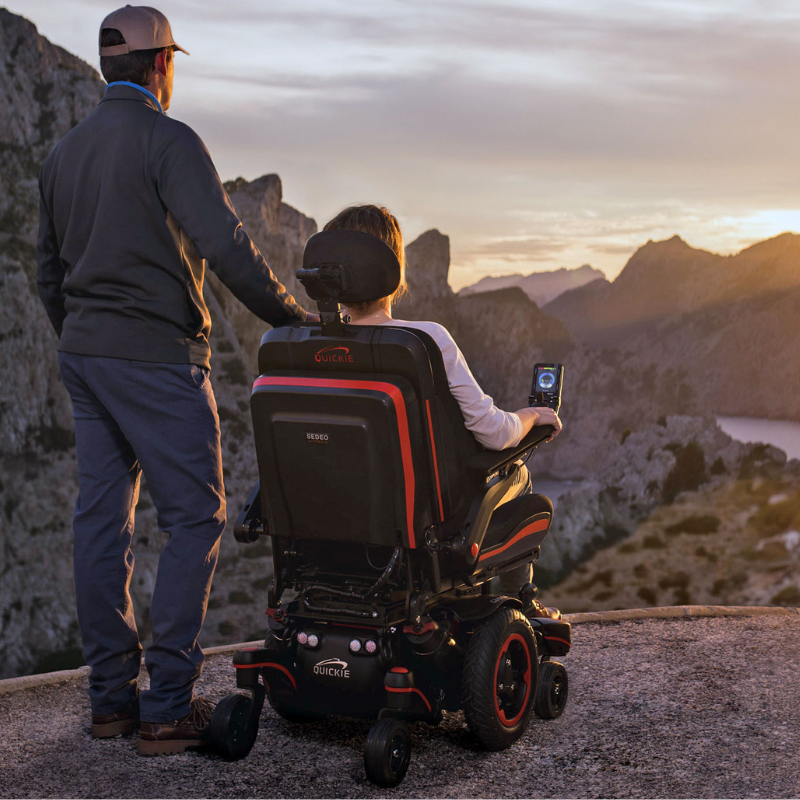 Sunrise Medical Mid-Wheel Drive Power Wheelchair QUICKIE Q700 M Sedeo Ergo  second hand mobility scooters uk