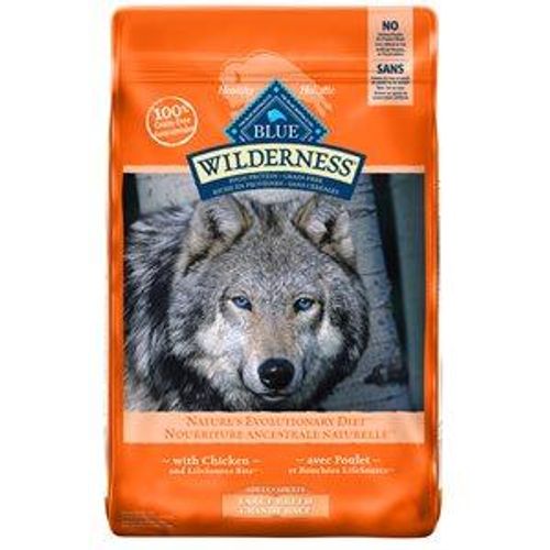 Blue Buffalo Wilderness nourriture pour chien grande race - haute teneur en protéines et sans céréales au poulet