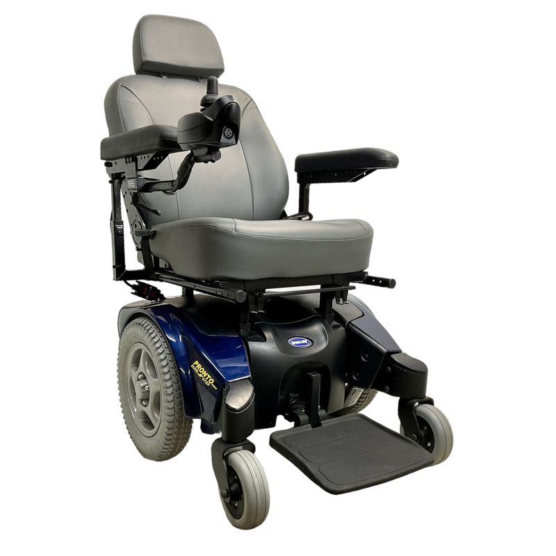 Invacare Pronto M91 Power Chair | 19 x 17 inch Seat | Manual Seat Recline | Foldable Seat folding mobility scooter for heavy  person USA