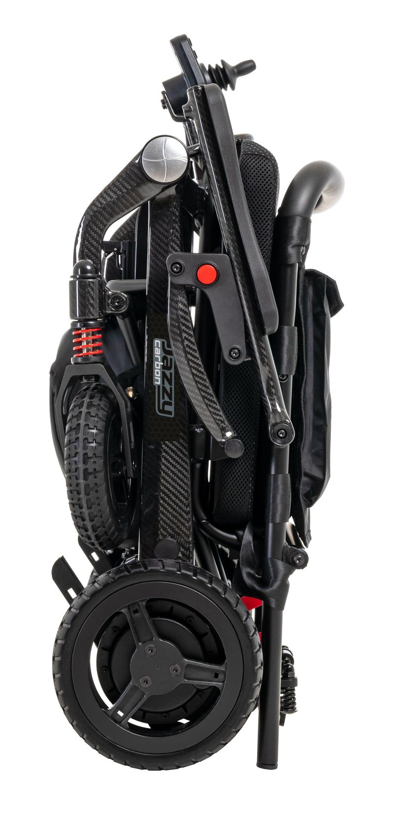 New Pride Mobility Jazzy Carbon Folding Lightweight Portable Power Chair | Weighs 39 lbs! lightweight mobility scooter USA