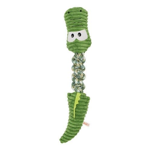 Bud'z Jouet en peluche avec corde - Croco du bayou