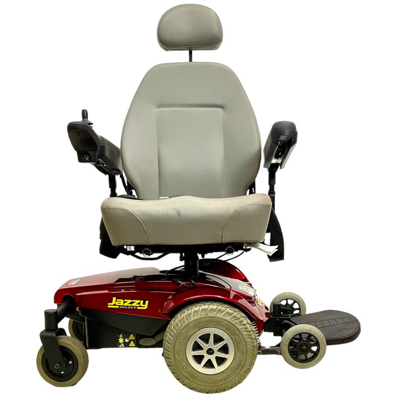 Pride Mobility Jazzy Select Power Wheelchair with Swivel Seat | 18 x 19 inch Seat | Manual Seat Recline  lightest mobility scooter uk