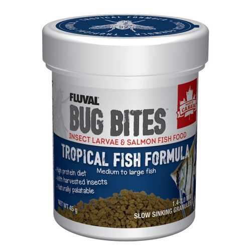 Bug Bites microgranulés pour poisson tropicaux, moyens/larges