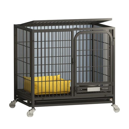 Black tall dog cage pet kennel breeding cage exercise pet cages dog kennel