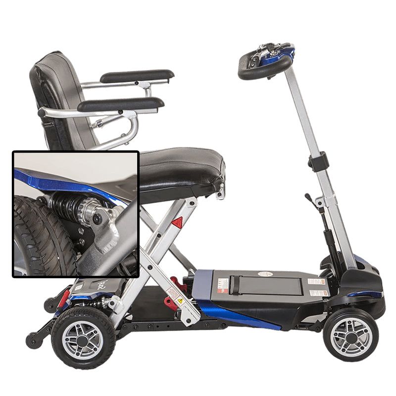 New Mway Superlite Plus Autofolding Mobility Scooter With Suspension  green power mobility scooters uk