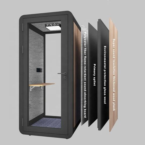 Factory supply quality 1.0x1.0x2.3m acoustic private pod meeting work phone booth phone calling soundproof office pods