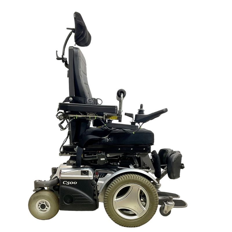 Permobil C500 Vertical Standing Power Chair | 17 x 18 inch Seat | Seat Elevate automatic folding mobility scooter USA