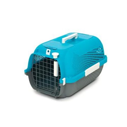 Cage de transport Catit pour chats, petite, turquoise