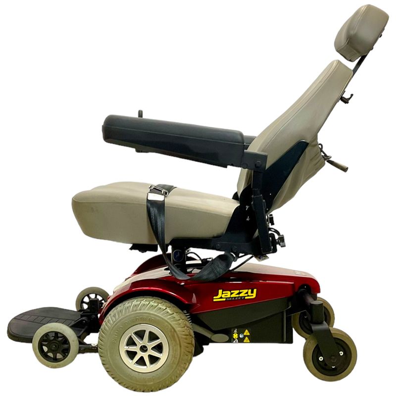 Pride Mobility Jazzy Select Power Wheelchair with Swivel Seat | 18 x 19 inch Seat | Manual Seat Recline  lightest mobility scooter uk