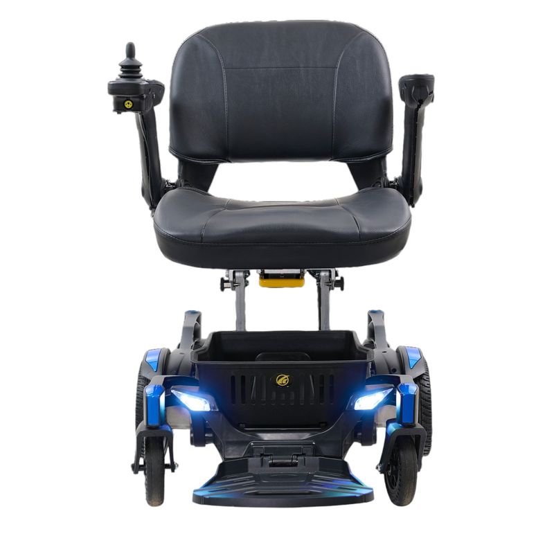 New Golden Buzzaround CarryOn Folding Power Chair | 18 x 17 inch Seat | Lightweight &amp; Easy Disassembly!  motability co uk scooters