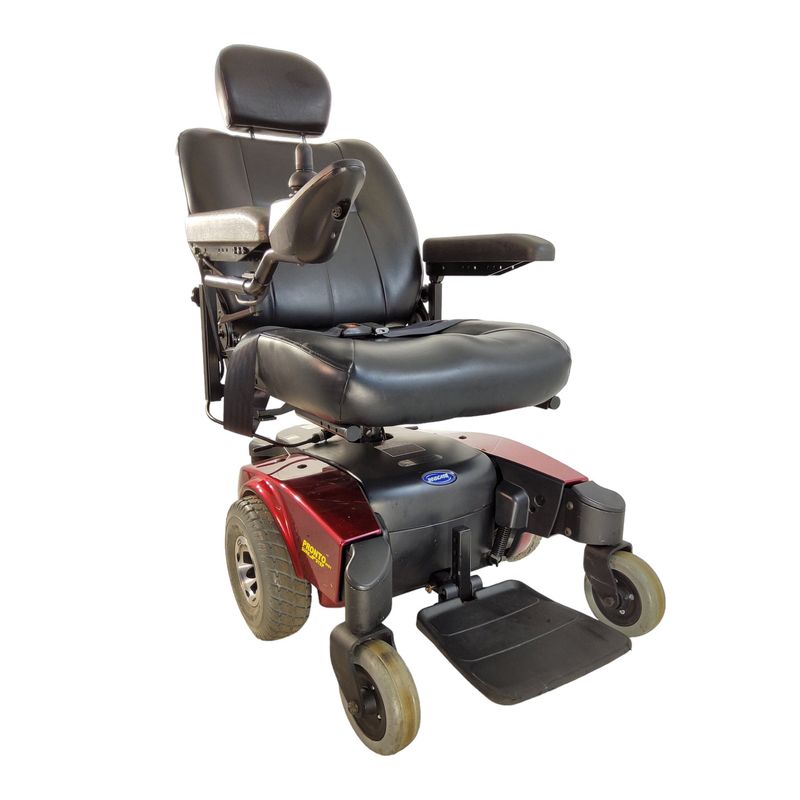 Invacare Pronto M51 Rehab Power Chair | 19 x 19 inch Seat | Folding Backrest lightweight mobility scooter USA