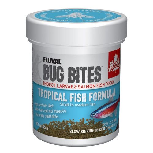 Bug Bites Microgranulés pour poisson tropicaux, petits/moyens