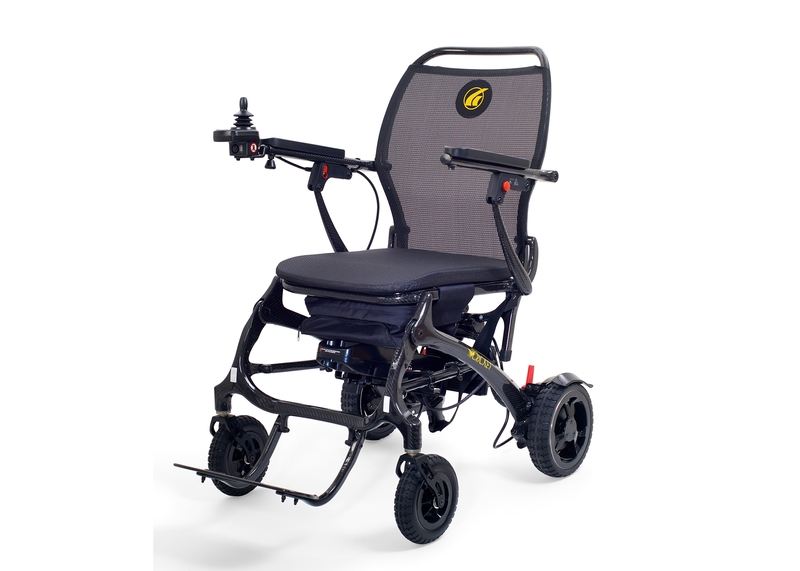 New Golden Technologies Cricket GP302 Folding Power Wheelchair | 17 x 17 inch Seat | Lightweight Foldable Frame  travel mobility scooter USA