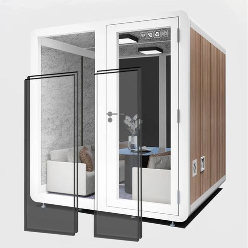 High quality 2.0x2.0x2.3m movable office booths soundproof office portable phone booth for office 4 person