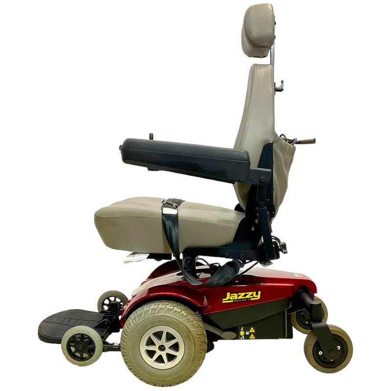 Pride Mobility Jazzy Select Power Wheelchair with Swivel Seat | 18 x 19 inch Seat | Manual Seat Recline  lightest mobility scooter uk