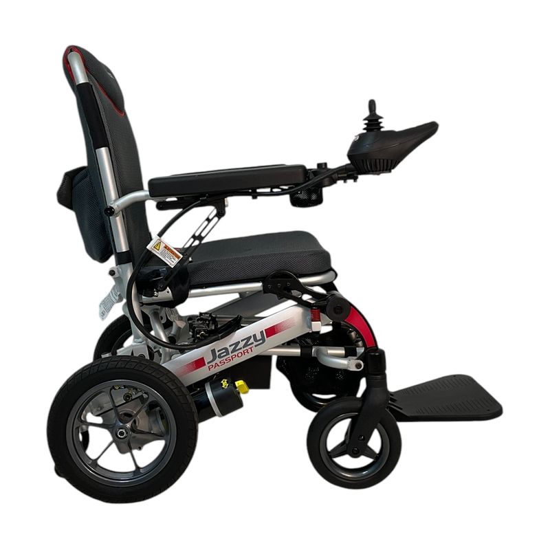 Pride Mobility Jazzy Passport Power Wheelchair | 16.5 x 17.5 in Seat | Portable Folding Frame  motability co uk scooters