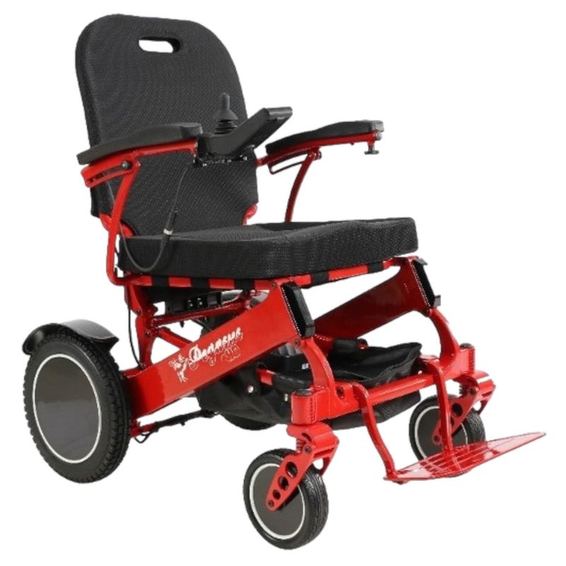 New Pegasus Plus HD Bariatric Foldable Power Chair | 19 x 19 inch Seat | 440 LB Capacity | Lightweight Carbon Fiber Frame  lightest mobility scooter uk
