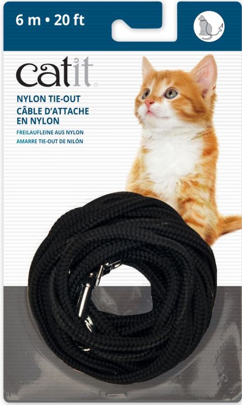 Câble d'attache en nylon Catit, noir