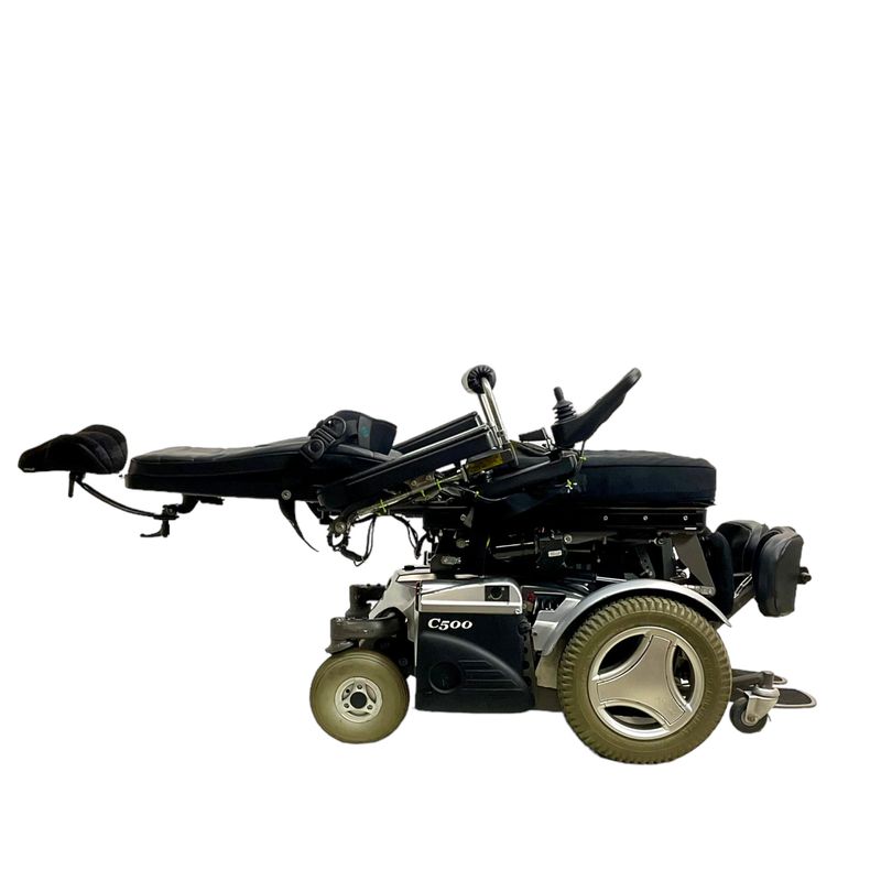 Permobil C500 Vertical Standing Power Chair | 17 x 18 inch Seat | Seat Elevate automatic folding mobility scooter USA