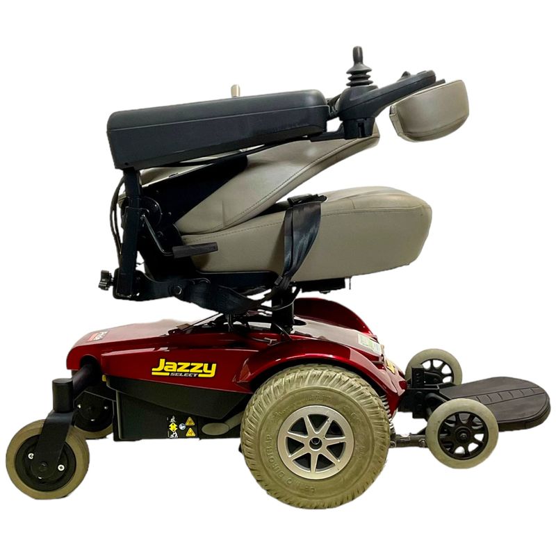 Pride Mobility Jazzy Select Power Wheelchair with Swivel Seat | 18 x 19 inch Seat | Manual Seat Recline  lightest mobility scooter uk