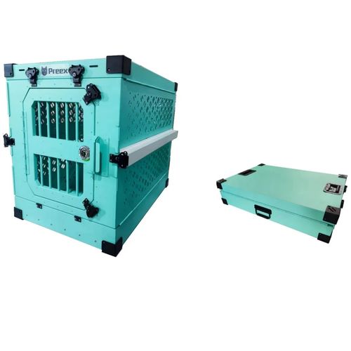 Quality Assurance Lightweight Manufacturer Made Aluminium Pet Dog Cage Metal Folding Dog Cage