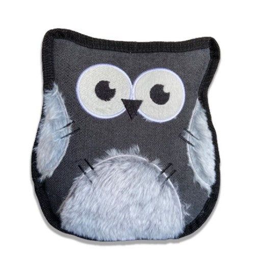 Bud'z Jouet en peluche Patchs - Hibou gris