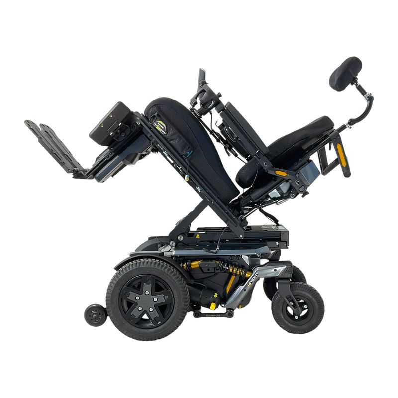 Pride Mobility Quantum 4Front Power Chair | 18 x 20 inch Seat | Seat Elevate mobility scooter hoist prices uk