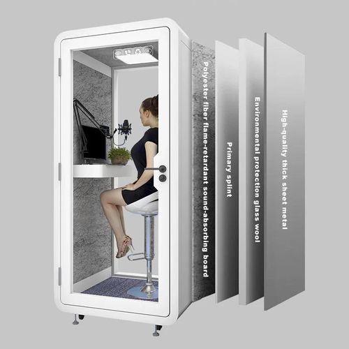 Customizable office telephone mini booth mobile recording booth portable soundproof office booth studio