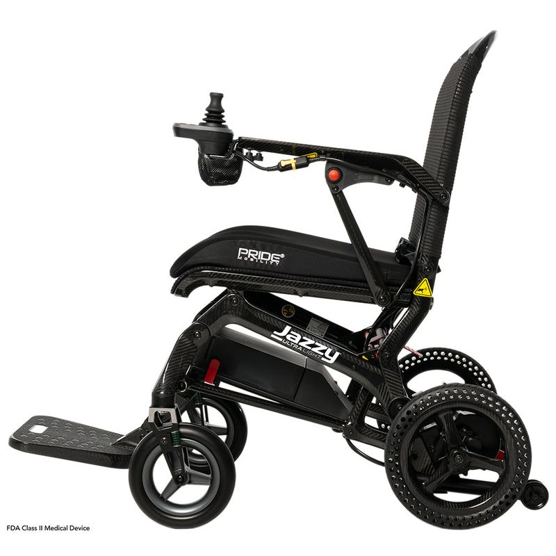 New Pride Mobility Jazzy Ultra Light Portable Power Chair | 18 x 18 inch Seat | Lightweight 33 LBS. Frame  cost of mobility scooters USA