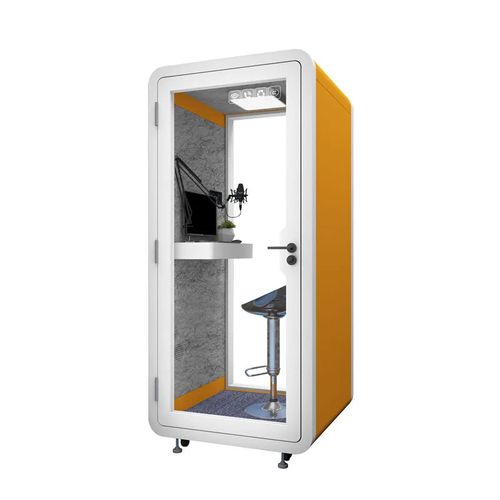 Factory wholesale noise insulation mobile soundproof single person office pods  silent box portable office pod assembled