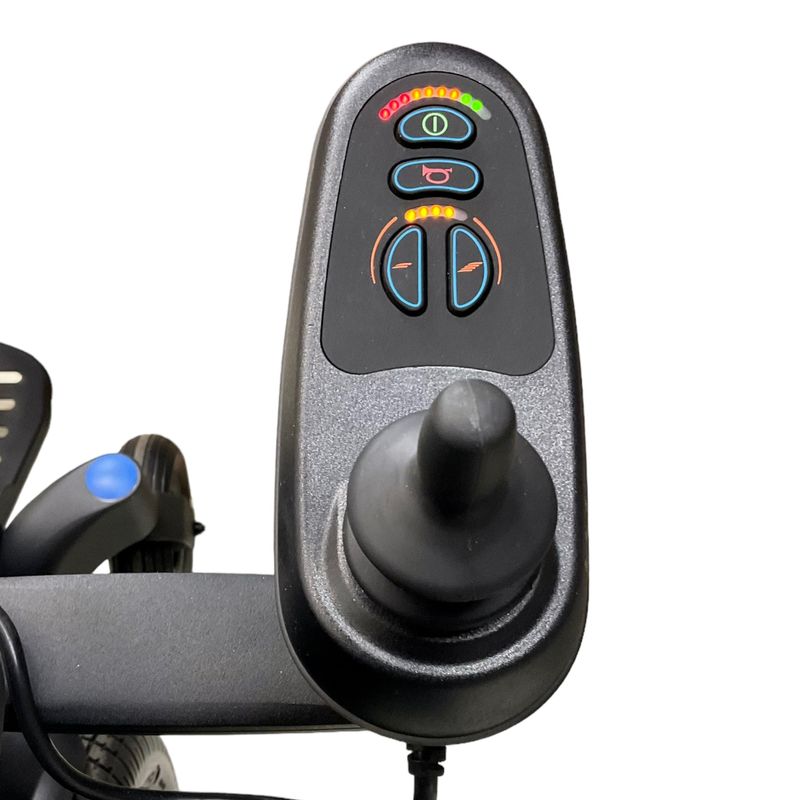 2022 Sunrise Medical Quickie Q400M Power Chair | 20 x 21 inch Foldable Seat | Manual Seat Recline, Transit Included automatic folding mobility scooter USA