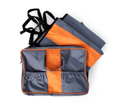 Bud'z Housse De Protection Pour Sièges D'auto, Gris Et Orange 53"x63"