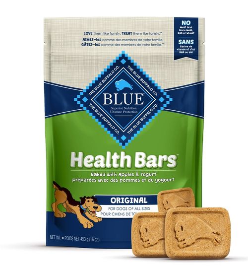 BLUE Health Bars™ format miniature BISCUITS CROQUANTS POUR CHIENS  Préparés avec des pommes et du yogourt