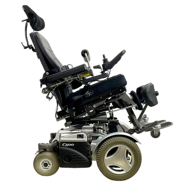Permobil C500 Vertical Standing Power Chair | 17 x 18 inch Seat | Seat Elevate automatic folding mobility scooter USA