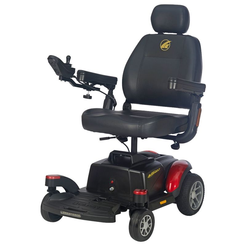 New Golden Technologies BuzzAbout Power Chair | 17 x 16 inch Seat | Motion Sensing LED Lights  lightest mobility scooter uk